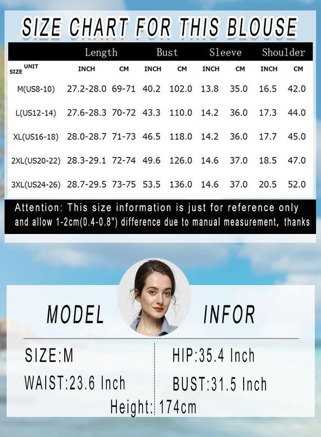Minibee تيشيرت نسائي من مينيبي بأكمام ثلاثة أرباع من القطن والكتان بنقشة الجاكار (مقاس متوسط، رمادي) - Image 3